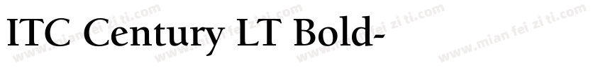 ITC Century LT Bold字体转换